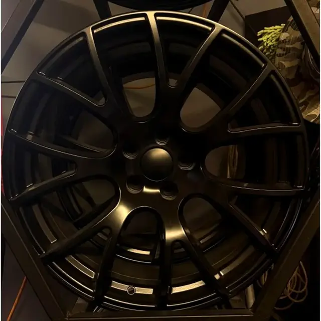 Matte black performance wheel